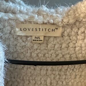 Lovestitch Ivory Textured Cardigan